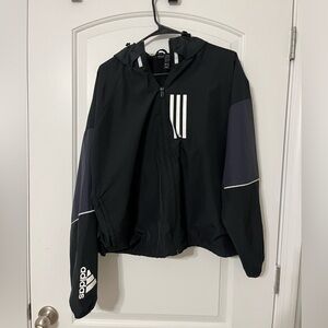 Black Adidas Windbreaker
